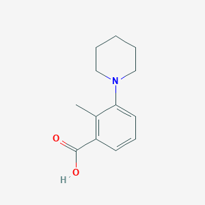 Chemical structure of 2-Methyl-3-(1-piperidinyl)benzoic Acid