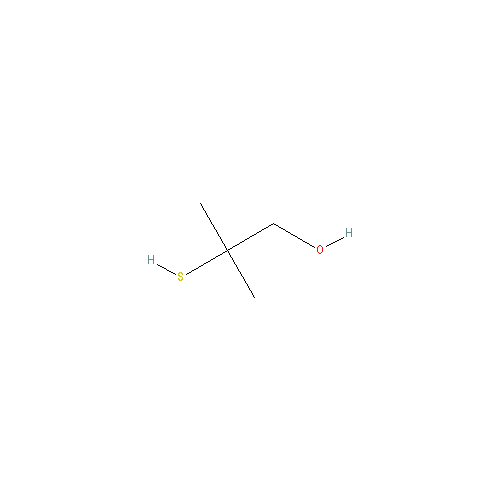 Chemical structure of 2-Methyl-2-sulfanylpropan-1-ol