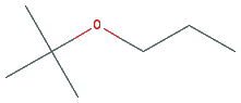 Chemical structure of Propyl tert-butyl ether