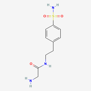 Chemical structure of 2-Methyl-2-propanyl [(4-carbamoyl-1,3-thiazol-2-yl)methyl]carbamate