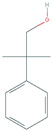 Chemical structure of 2-methyl-2-phenylpropan-1-ol