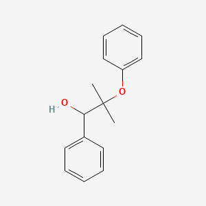 Chemical structure of 2-Methyl-2-phenoxy-1-phenylpropan-1-ol