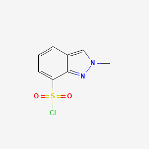 Chemical structure of 2-Methyl-2H-indazole-7-sulfonyl chloride