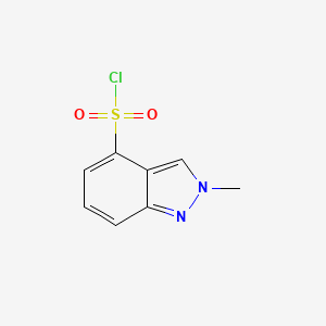Chemical structure of 2-Methyl-2H-indazole-4-sulfonyl chloride
