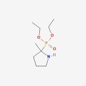 Chemical structure of 2-Methyl-2-diethoxyphosphorylpyrrolidine