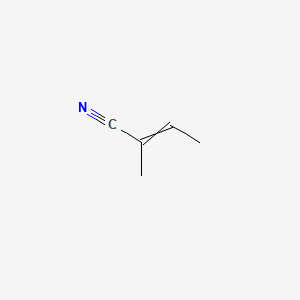 Chemical structure of 2-Methyl-2-butenenitrile