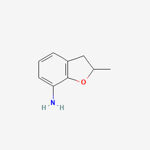 Chemical structure of 2-Methyl-2,3-dihydrobenzofuran-7-amine
