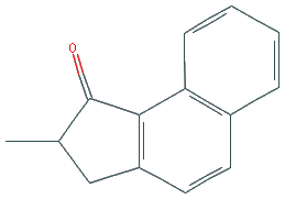 Chemical structure of 2-Methyl-2,3-dihydro-1H-cyclopenta[a]naphthalen-1-one