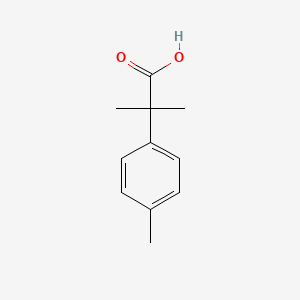 Chemical structure of 2-methyl-2-(p-tolyl)propanoic acid
