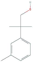 Chemical structure of 2-methyl-2-(m-tolyl)propan-1-ol