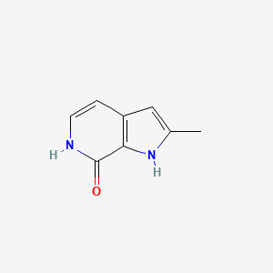 Chemical structure of 2-Methyl-1H-pyrrolo[2,3-c]pyridin-7(6H)-one