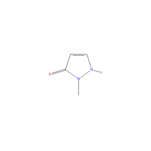 Chemical structure of 1-Methyl-1H-pyrazol-5-ol