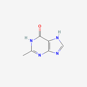 Chemical structure of 2-Methyl-1H-purin-6(9H)-one