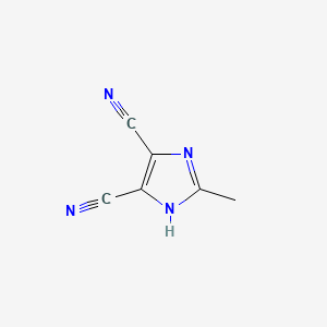 Chemical structure of 2-Methyl-1H-Imidazole-4,5-Dicarbonitrile
