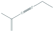 Chemical structure of 2-METHYL-1-HEXEN-3-YNE