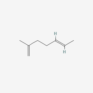 Chemical structure of 2-Methylhepta-1,5-diene