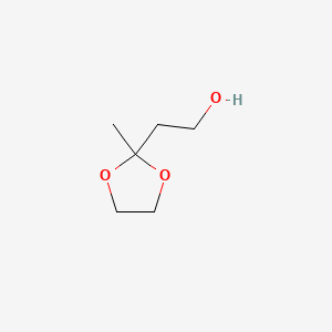 Chemical structure of 2-Methyl-1,3-dioxolane-2-ethanol