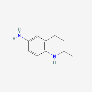 Chemical structure of 2-methyl-1,2,3,4-tetrahydroquinolin-6-amine