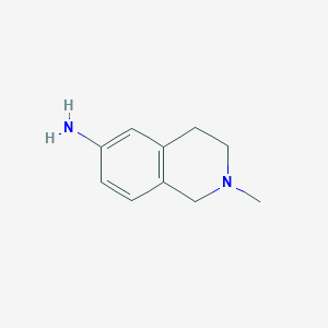 Chemical structure of 2-Methyl-1,2,3,4-tetrahydroisoquinolin-6-amine