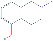 Chemical structure of 2-Methyl-1,2,3,4-tetrahydroisoquinolin-5-ol