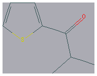 Chemical structure of 2-Methyl-1-(thiophen-2-yl)propan-1-one