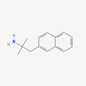 Chemical structure of 2-Methyl-1-(naphthalen-2-yl)propan-2-amine