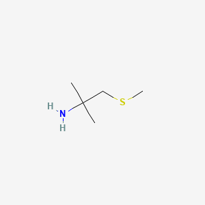 Chemical structure of 2-Methyl-1-(methylthio)propan-2-amine