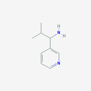 Chemical structure of 2-Methyl-1-(3-pyridyl)-1-propylamine