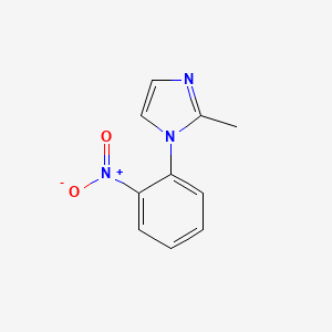 Chemical structure of 2-Methyl-1-(2-nitrophenyl)-1H-imidazole