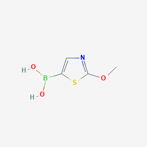 Chemical structure of 2-Methoxythiazole-5-boronic acid