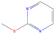 Chemical structure of 2-Methoxypyrimidine