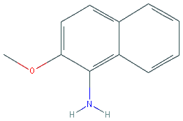 Chemical structure of 2-Methoxynaphthalen-1-amine