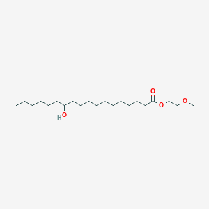 Chemical structure of 2-methoxyethyl 12-hydroxyoctadecanoate