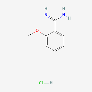Chemical structure of 2-Methoxy-benzamidine hydrochloride