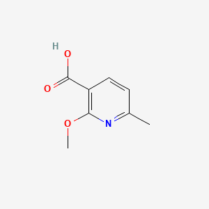 Chemical structure of 2-Methoxy-6-methylnicotinic acid