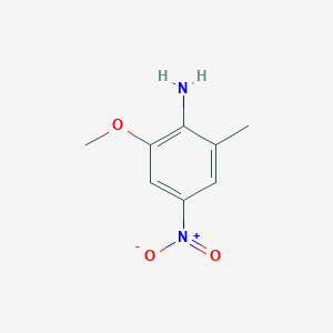 Chemical structure of 2-Methoxy-6-methyl-4-nitroaniline
