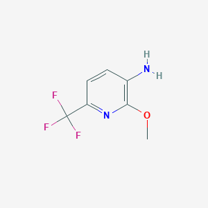 Chemical structure of 2-Methoxy-6-(trifluoromethyl)pyridin-3-amine