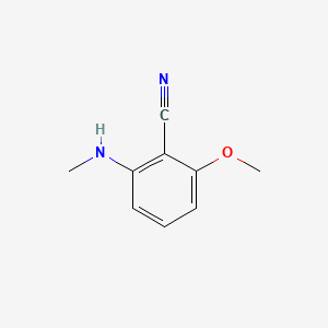 Chemical structure of 2-Methoxy-6-(Methylamino)Benzonitrile