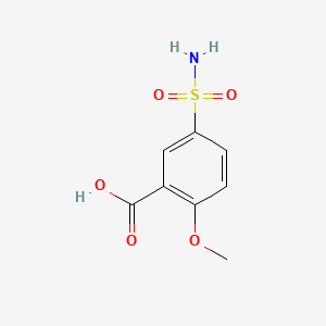 Chemical structure of 2-Methoxy-5-sulfamoylbenzoic Acid