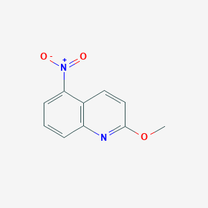 Chemical structure of 2-Methoxy-5-nitroquinoline