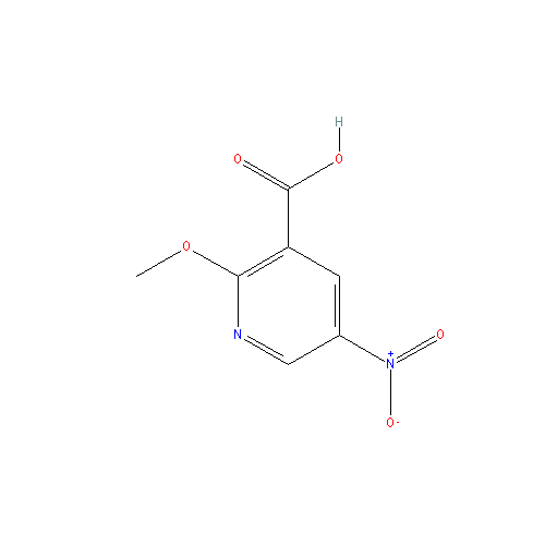 Chemical structure of 2-Methoxy-5-nitronicotinic acid