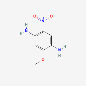 Chemical structure of 2-Methoxy-5-nitrobenzene-1,4-diamine