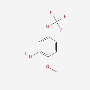 Chemical structure of 2-Methoxy-5-(trifluoromethoxy)phenol