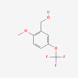 Chemical structure of 2-Methoxy-5-(trifluoromethoxy)benzyl alcohol