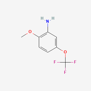 Chemical structure of 2-Methoxy-5-(trifluoromethoxy)aniline