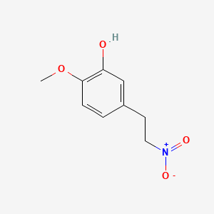 Chemical structure of 2-methoxy-5-(2-nitroethyl)phenol