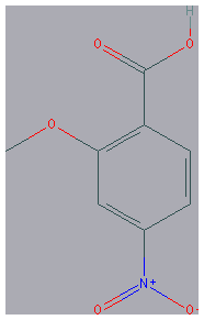 Chemical structure of 4-Nitro-o-anisic acid