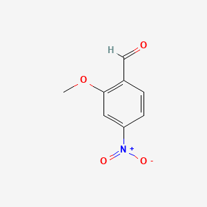 Chemical structure of 2-Methoxy-4-nitrobenzaldehyde