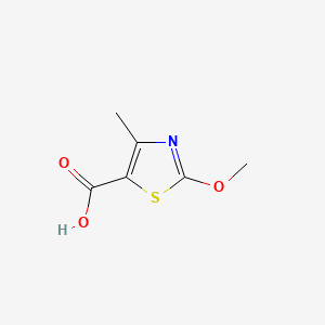 Chemical structure of 2-Methoxy-4-methylthiazole-5-carboxylic acid