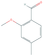 Chemical structure of 2-Methoxy-4-methylbenzaldehyde